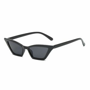 Vintage Retro Style Cateye Black Small Frame Sunglasses Futuristic